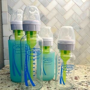 Glass Dr Brown bottles